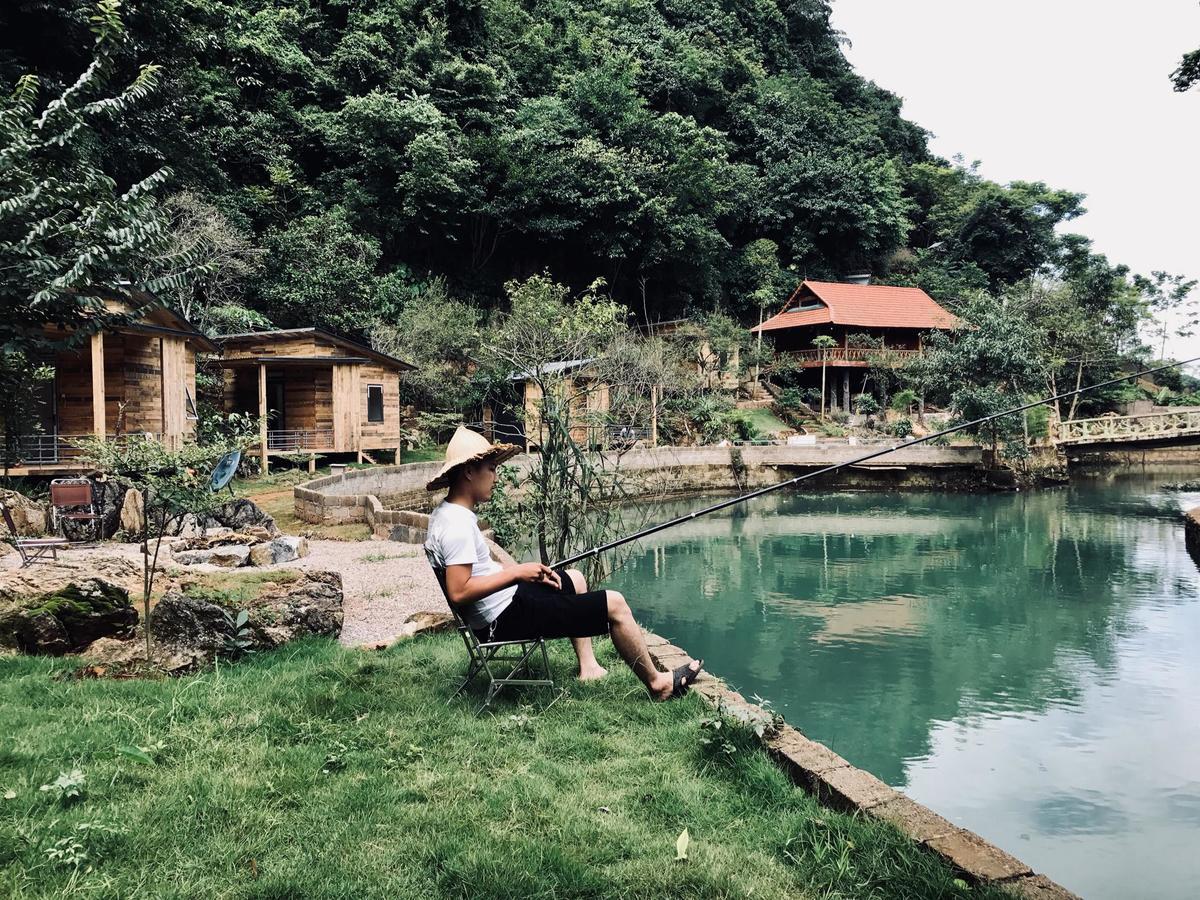 Hotel House By Lake Moc Chau Exterior foto